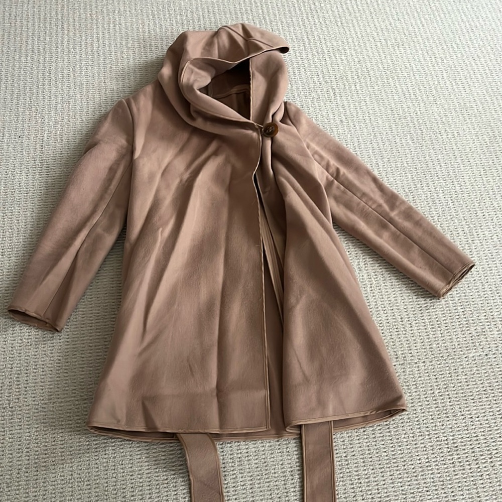 Barney’s New York Wool Blend Jacket with Hood